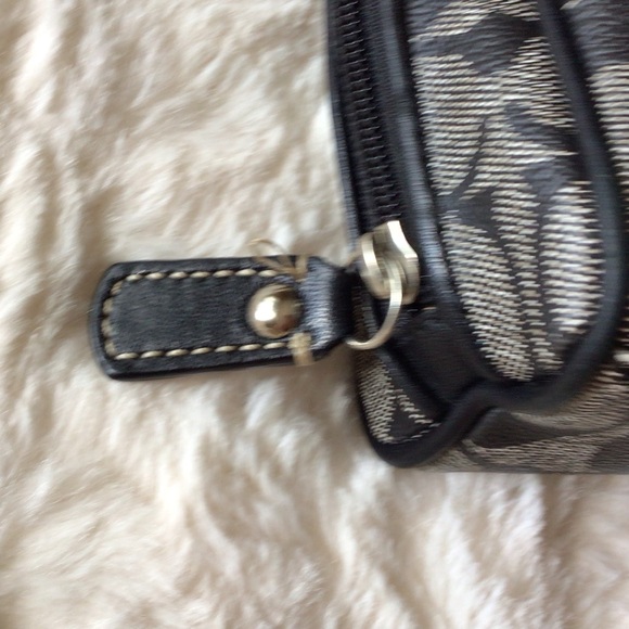 Coach Graphic “C” Coated Canvas Zip-around Clutch
